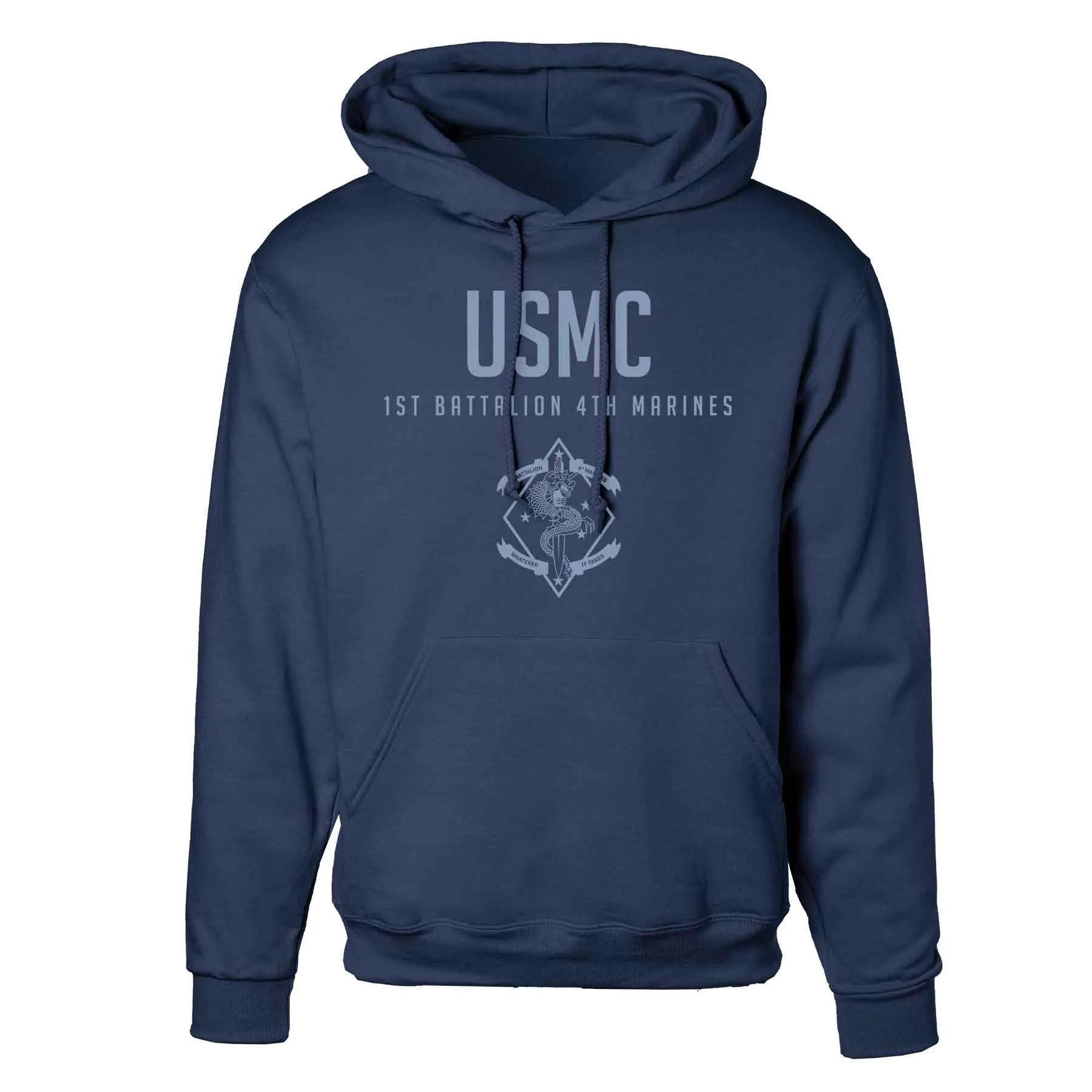 1st Battalion 4th Marines Tonal Hoodie