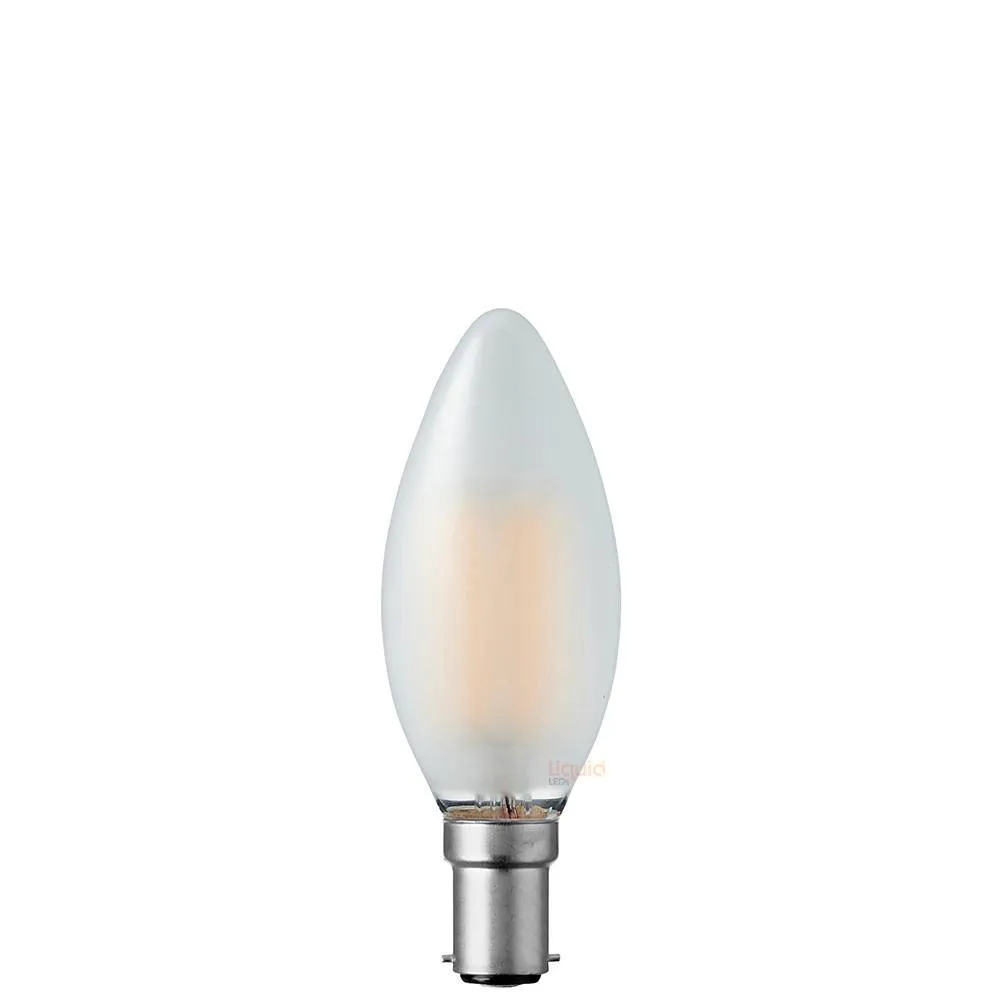 2W Candle LED Bulb B15 Frost in Warm White