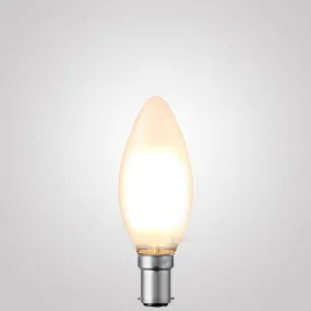 2W Candle LED Bulb B15 Frost in Warm White