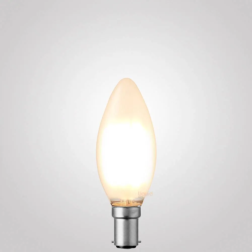 2W Candle LED Bulb B15 Frost in Warm White