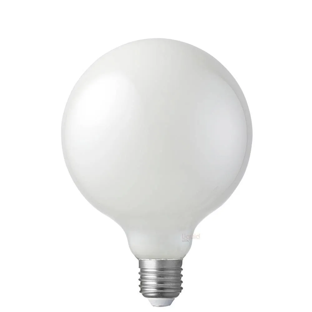 8W G125 LED Globe E27 Opal in Warm White