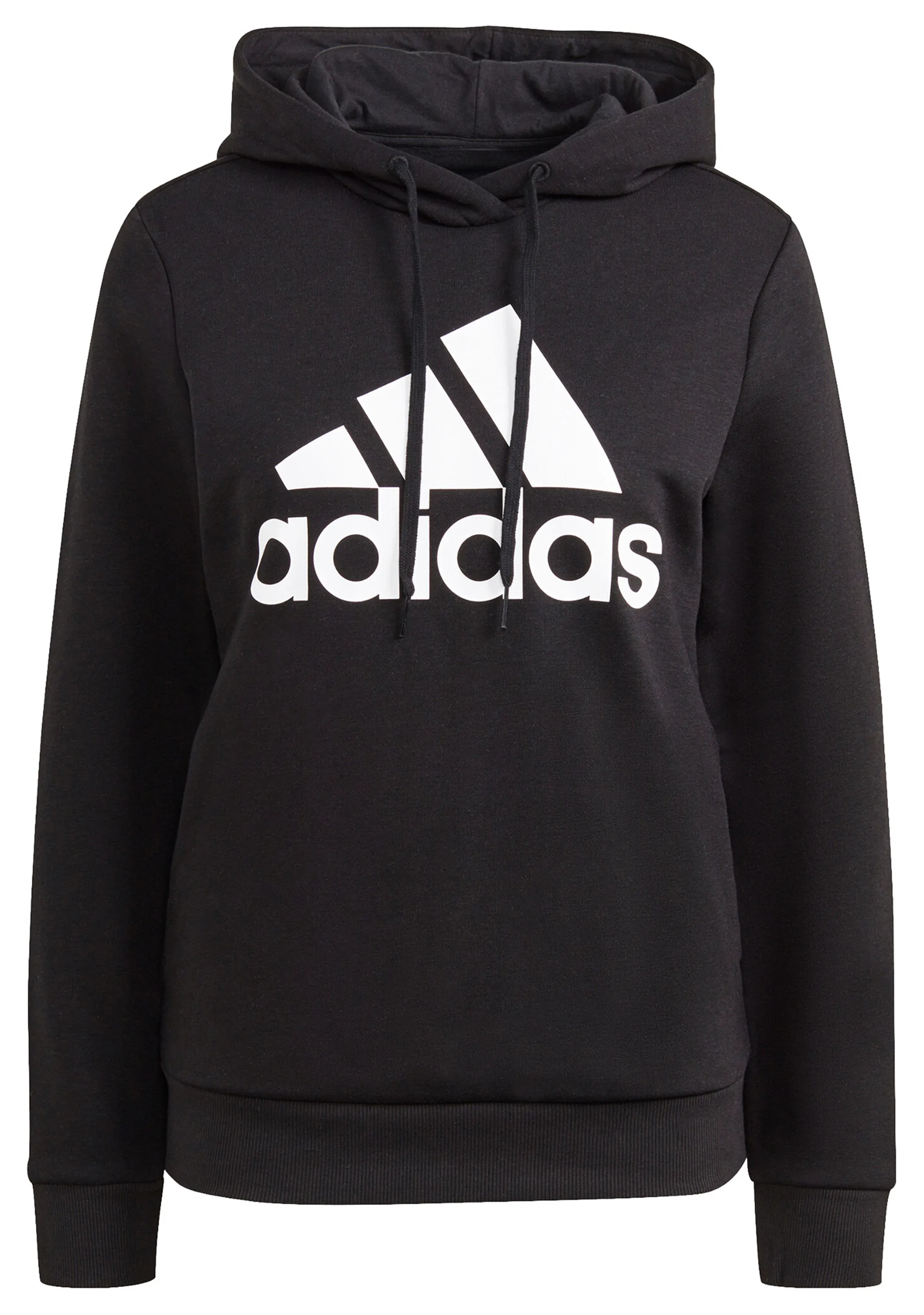 Adidas Womens Essentials Relaxed Logo Hoodie Black <br> GL0653