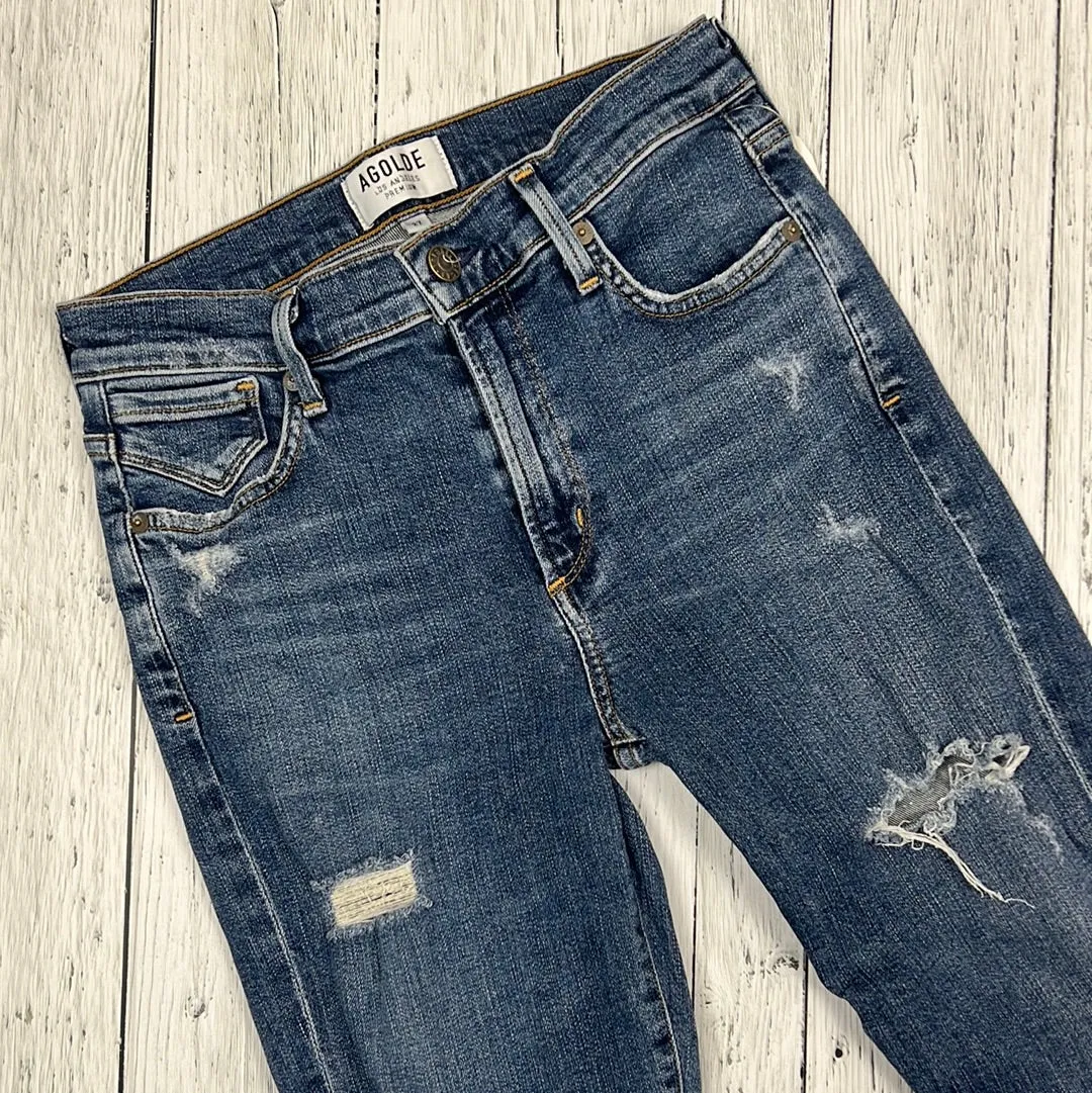 Agolde Aritzia distressed skinny jeans - Hers S/27