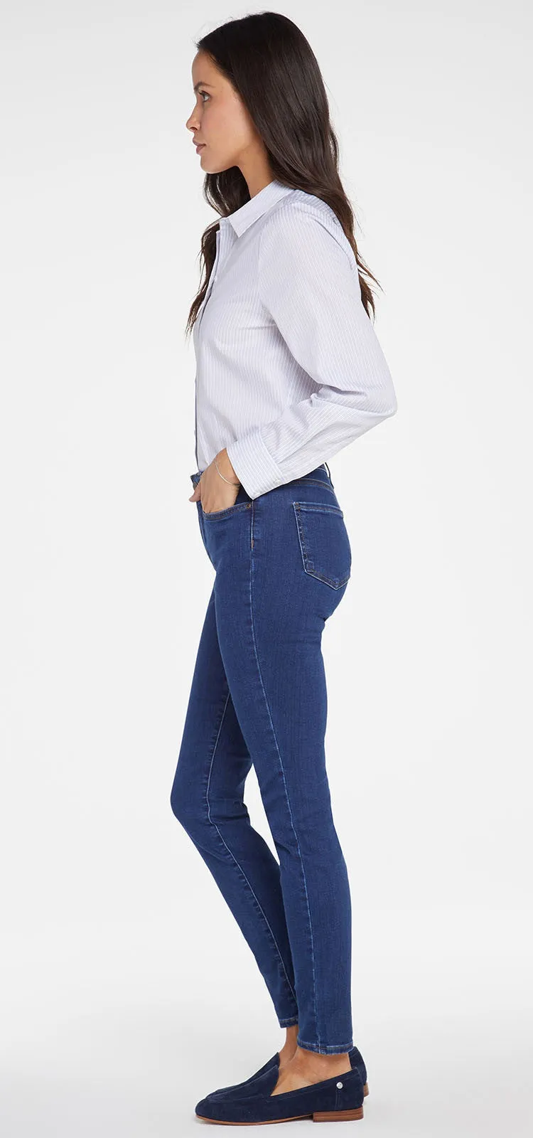 Ami Skinny Jeans Mediumblauw Premium Denim | Quinn