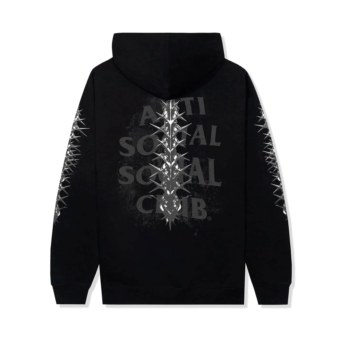 Anti Social Social Club Anguish Pullover  Hoodie-Black