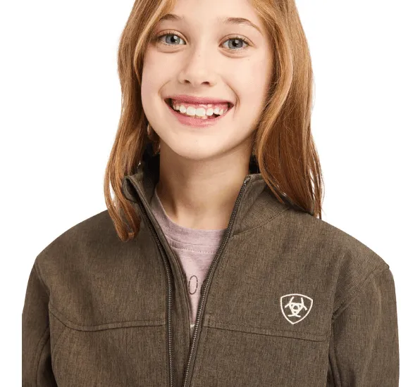 Ariat Girl's New Team Banyon Bark Leather New Team Softshell Jacket 10041275