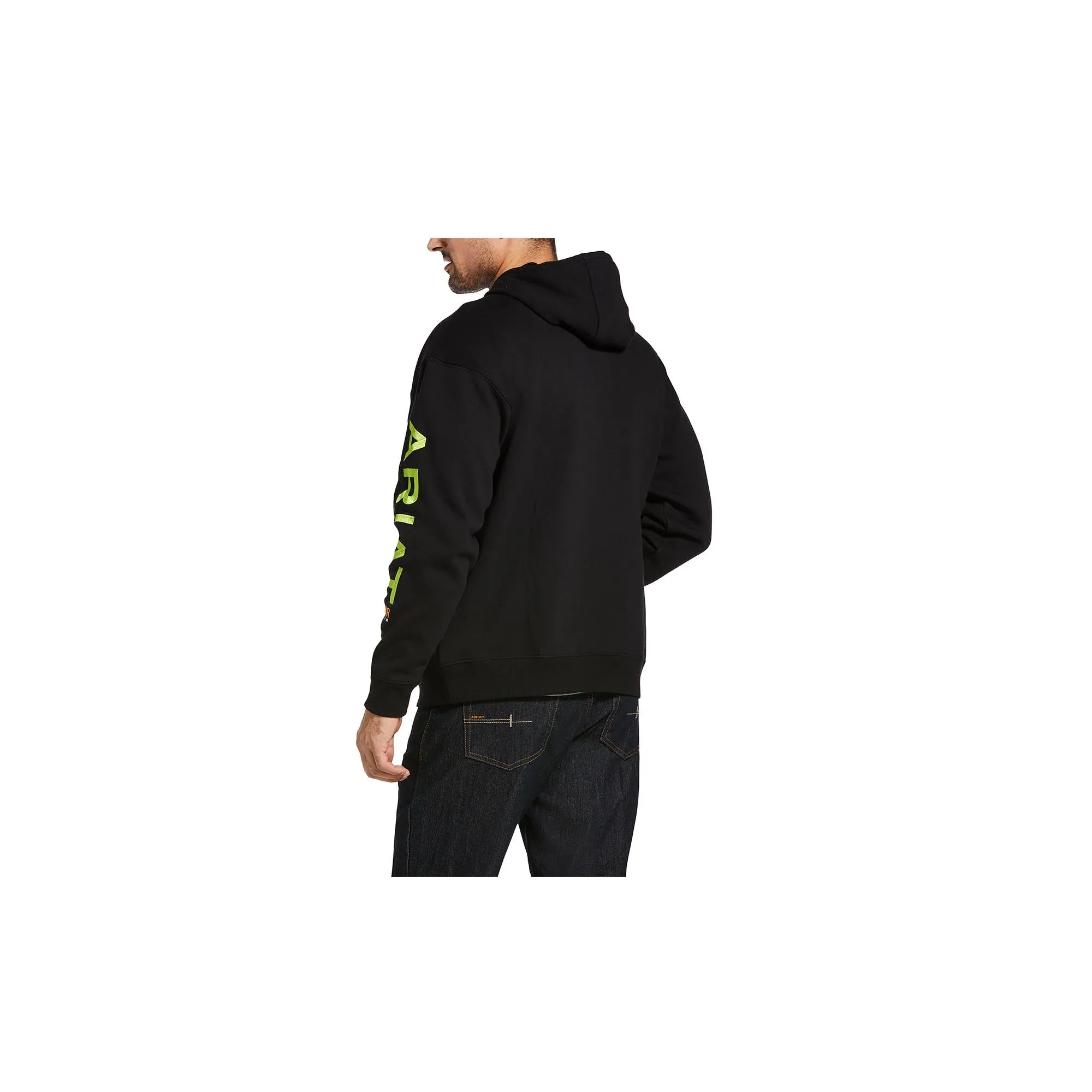 Ariat Rebar Graphic Hoodie Black Lime