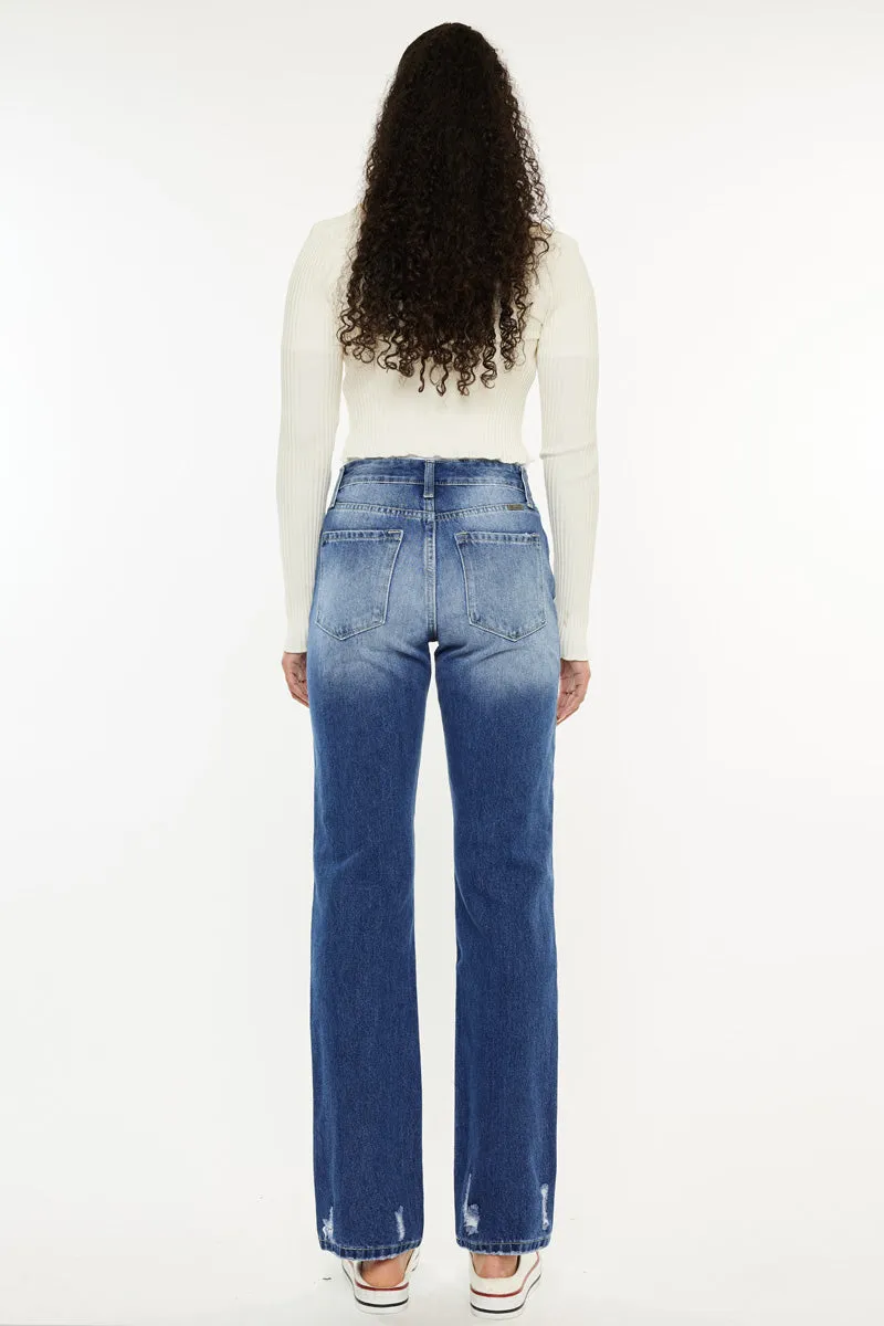 Ashland High Rise Slim Straight Leg Jeans