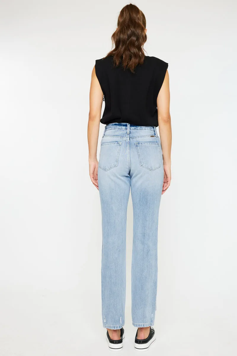 Ashland High Rise Slim Straight Leg Jeans