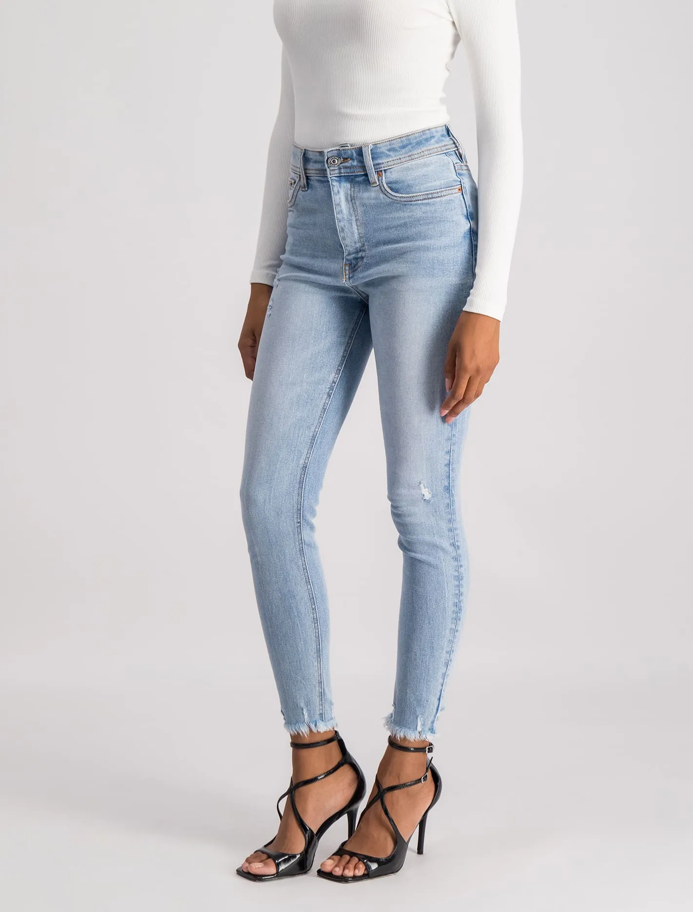 Ashley Mid-Rise Ankle Skinny Jeans