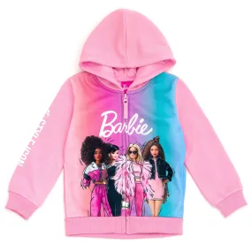 Barbie Fleece Zip Up Hoodie