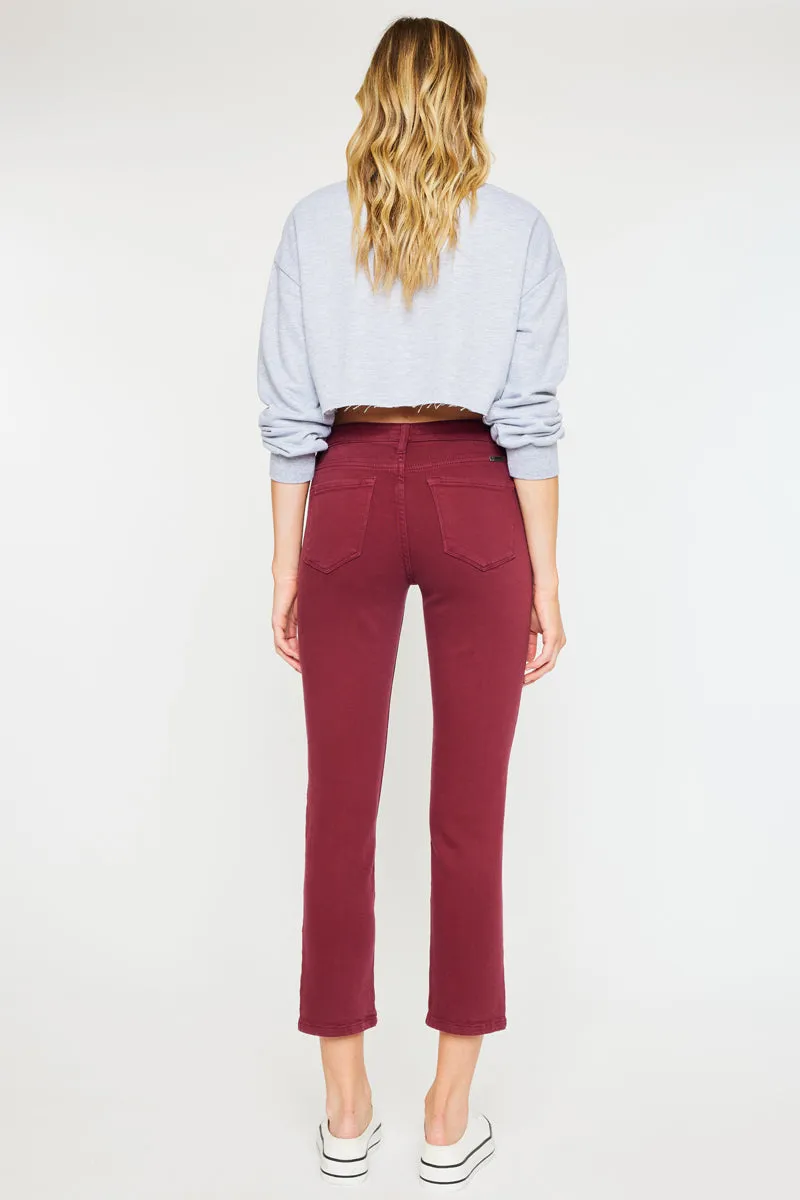 Belinda Mid Rise Skinny Straight Leg Jeans