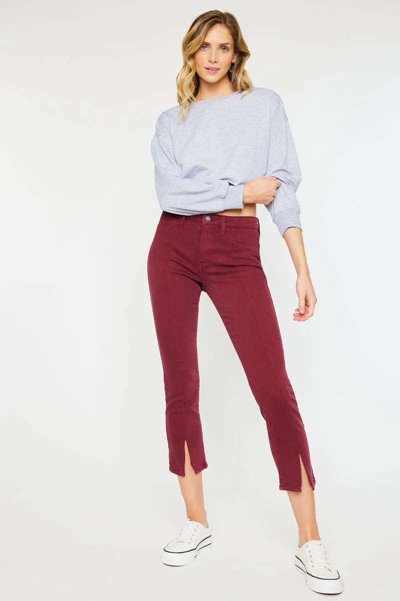 Belinda Mid Rise Skinny Straight Leg Jeans