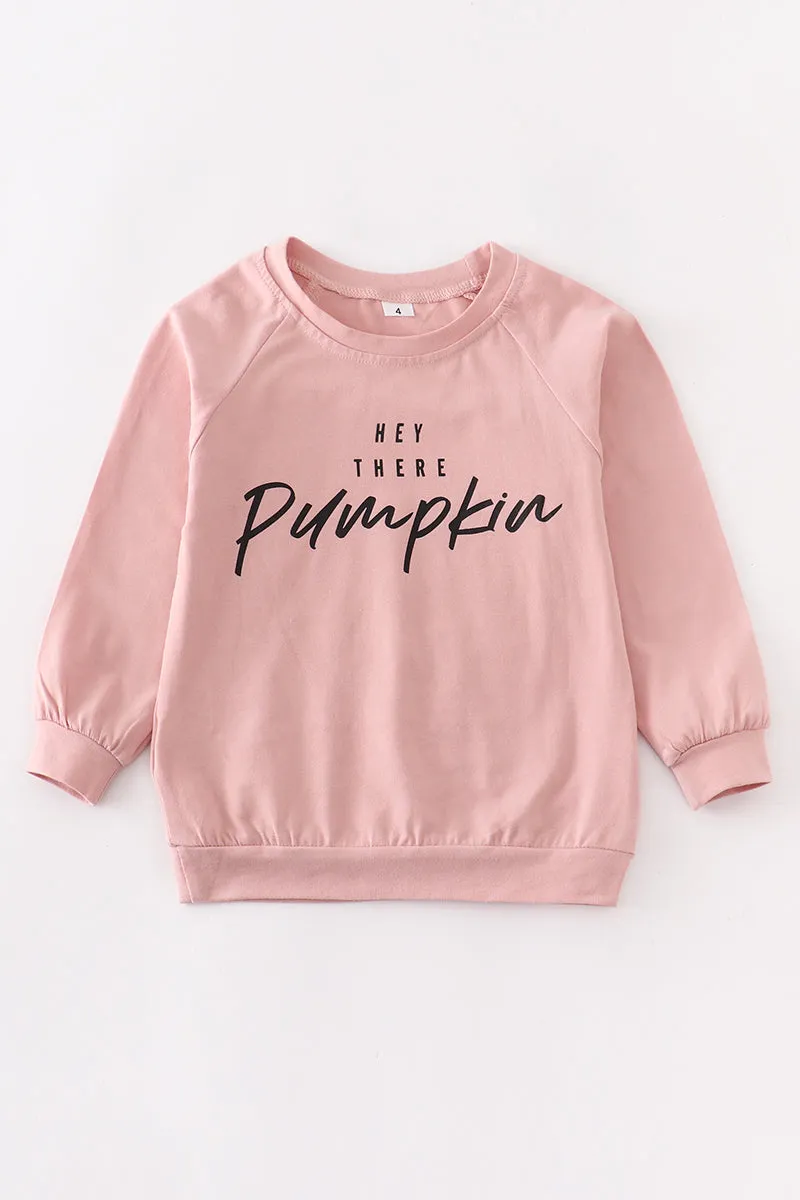 Blush pumpkin shirt