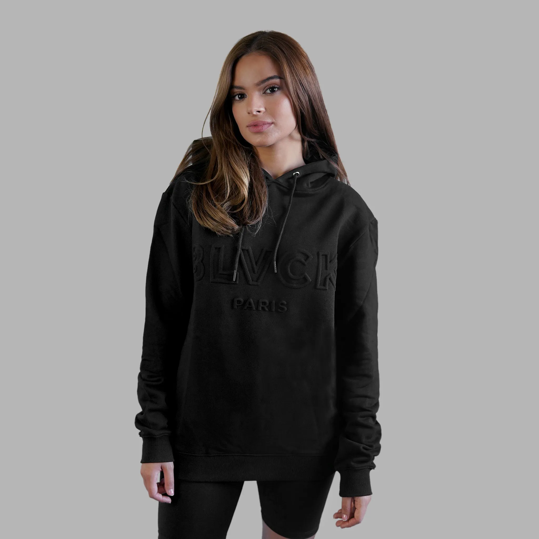 Blvck on Blvck Embossed Hoodie