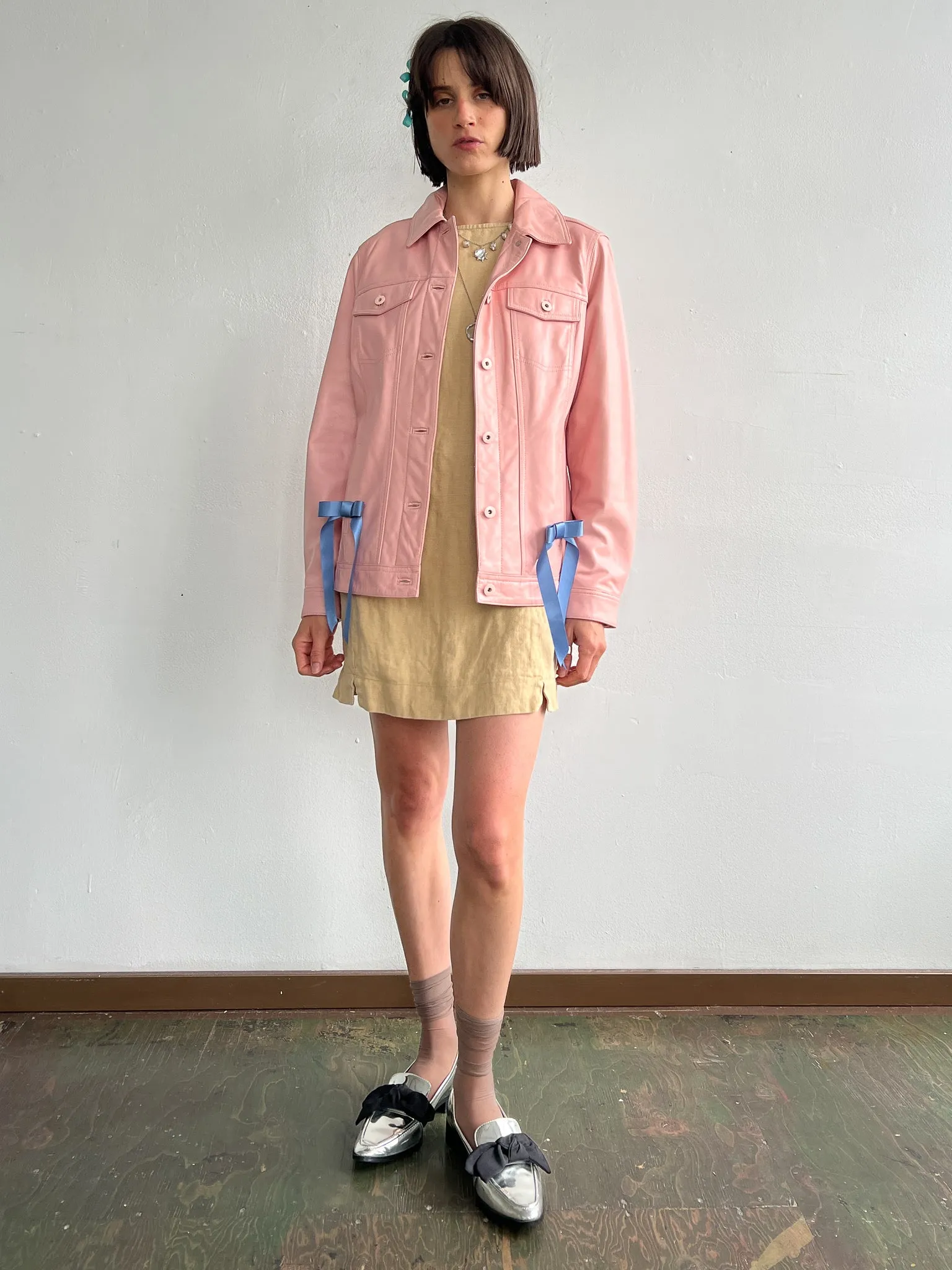 Bubblegum Leather Jacket (S)