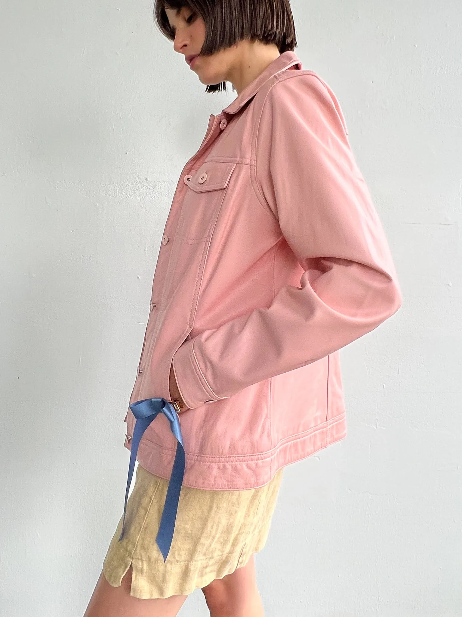 Bubblegum Leather Jacket (S)