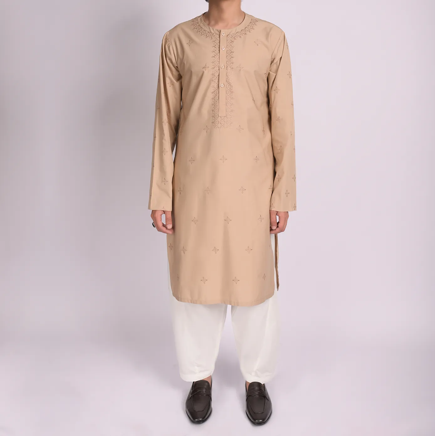 Camel Shalwar Qameez