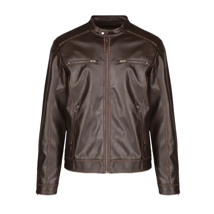 Censured Brim faux leather jacket JMBRIMTPUN4 14 brown