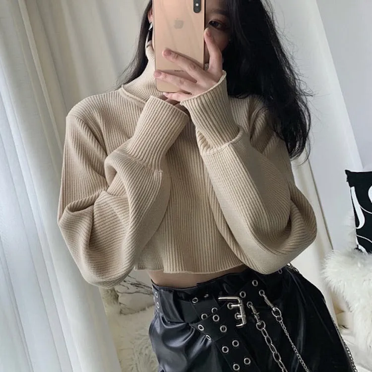 Chunky Knit Cropped Sweater