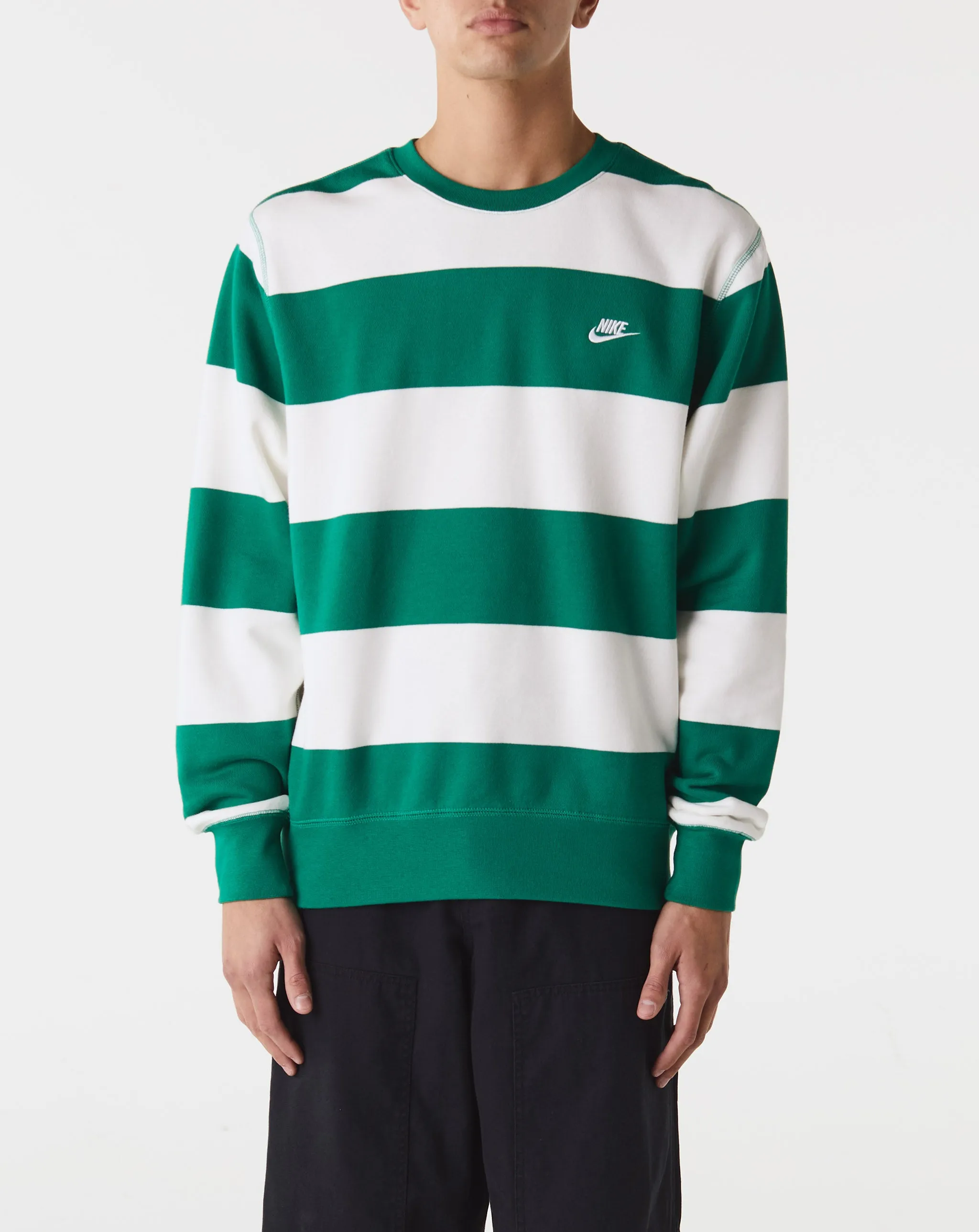 Club Fleece Striped Crewnck