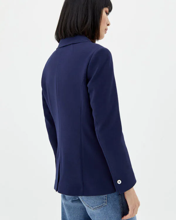 CORTEFIEL Comfortable fabric blazer - Navy