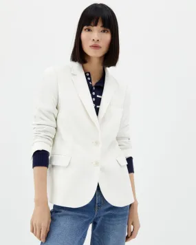 CORTEFIEL Comfortable fabric blazer- White