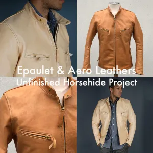 Custom Unfinished Horsehide Leather Jacket Project Deposit