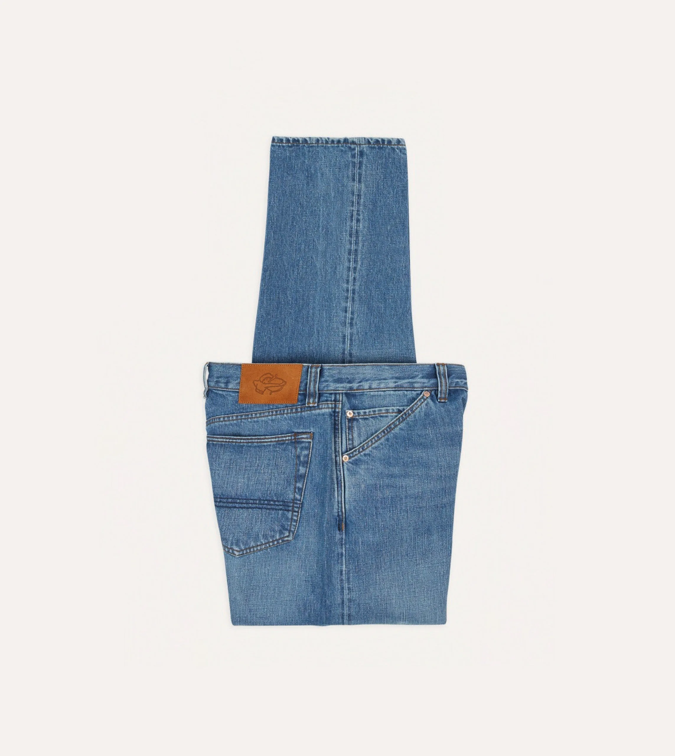 Custom Wash 14.2oz Japanese Selvedge Denim Five-Pocket Jeans