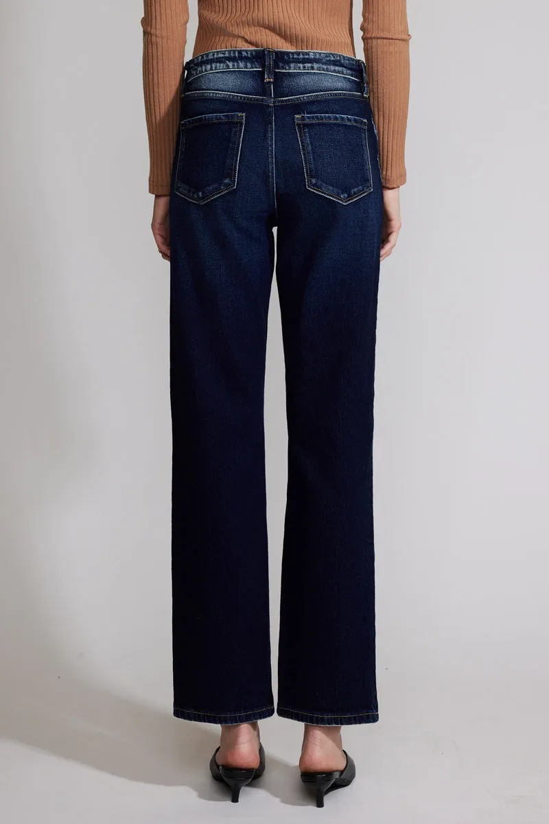 Delores  Premier High Rise Straight Jeans