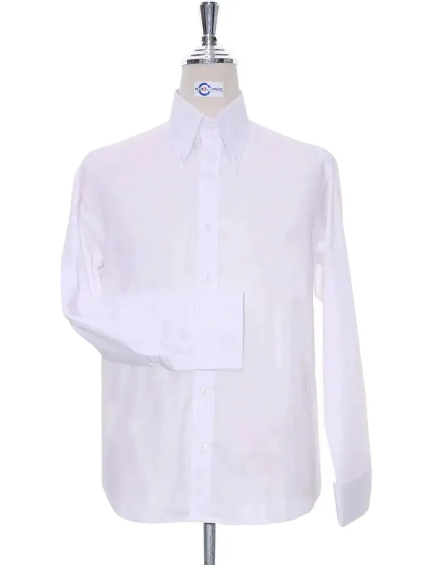 Demo of Button Down Shirt| White Formal Shirt