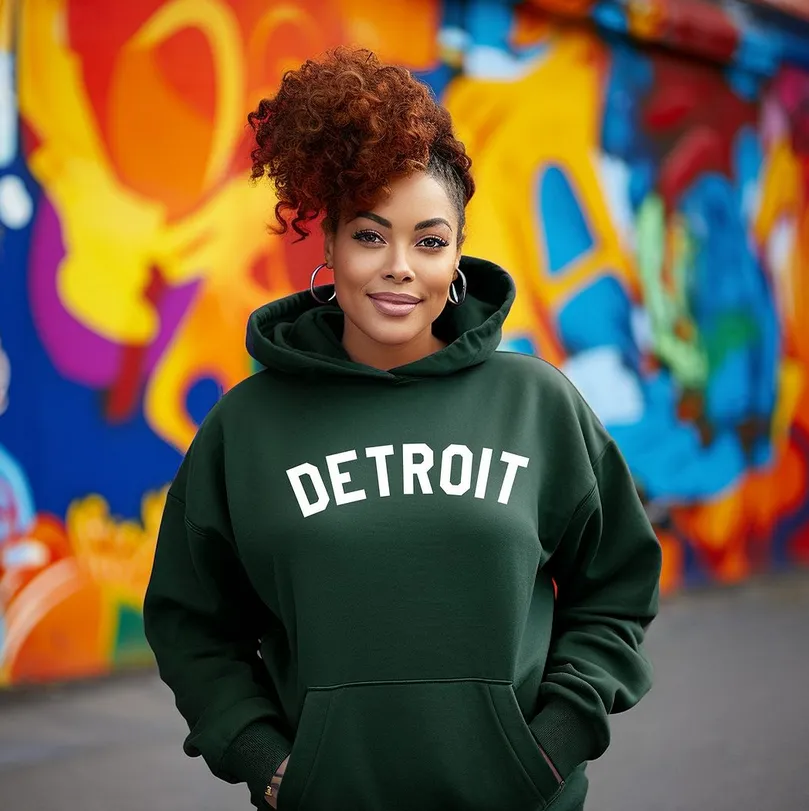 Detroit Hoodie / Forest Green