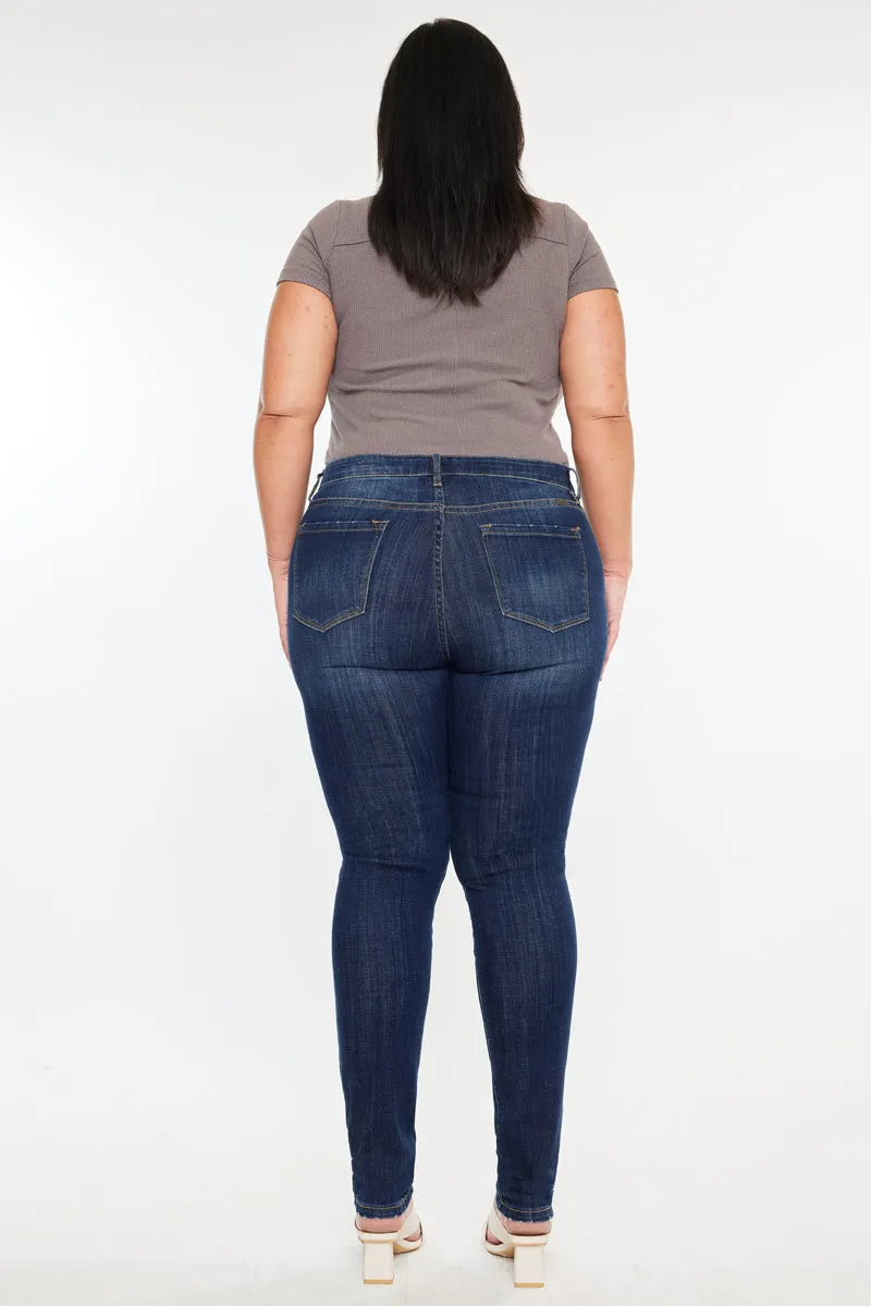 Elizabeth High Rise Super Skinny Jeans (Plus Size)