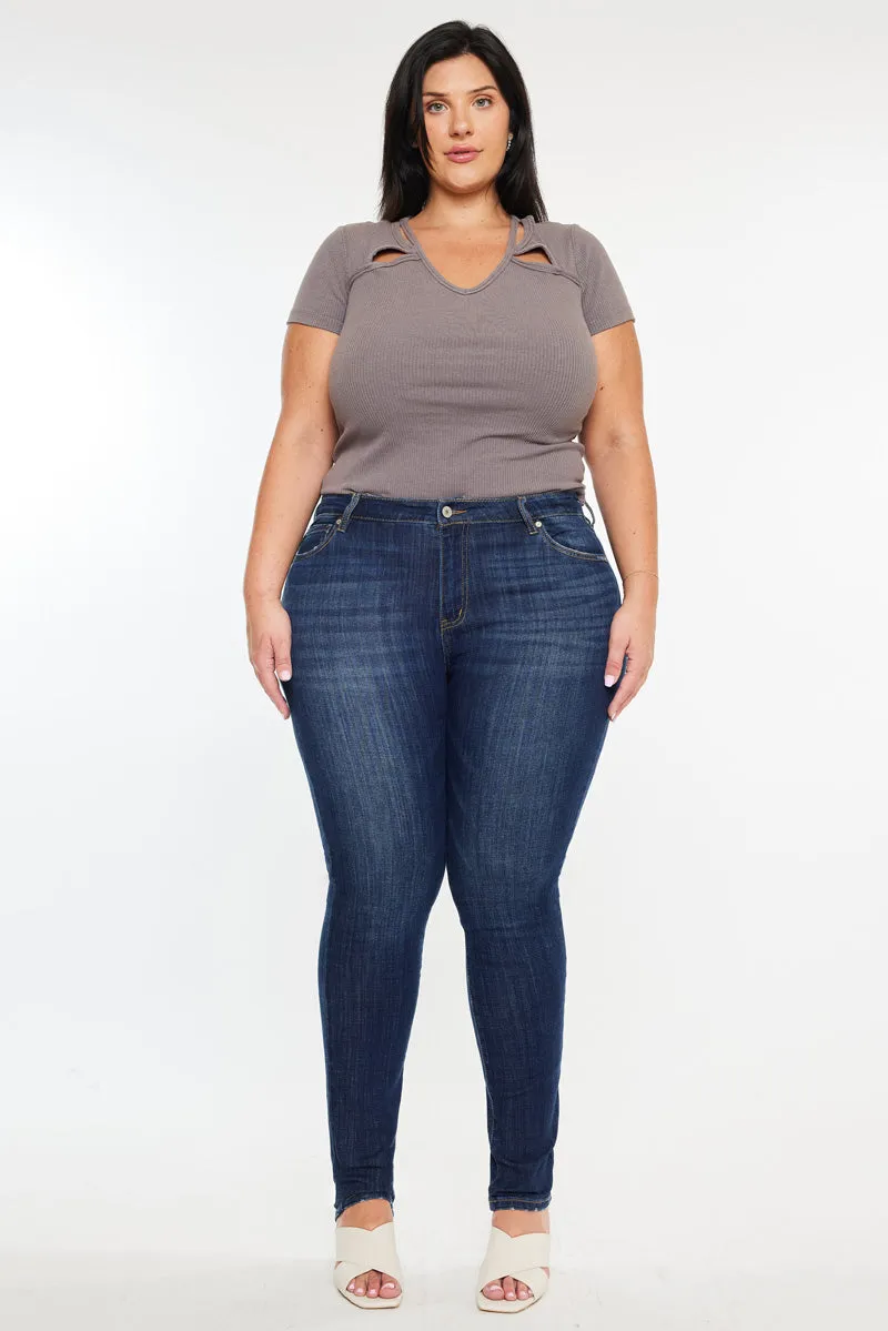 Elizabeth High Rise Super Skinny Jeans (Plus Size)