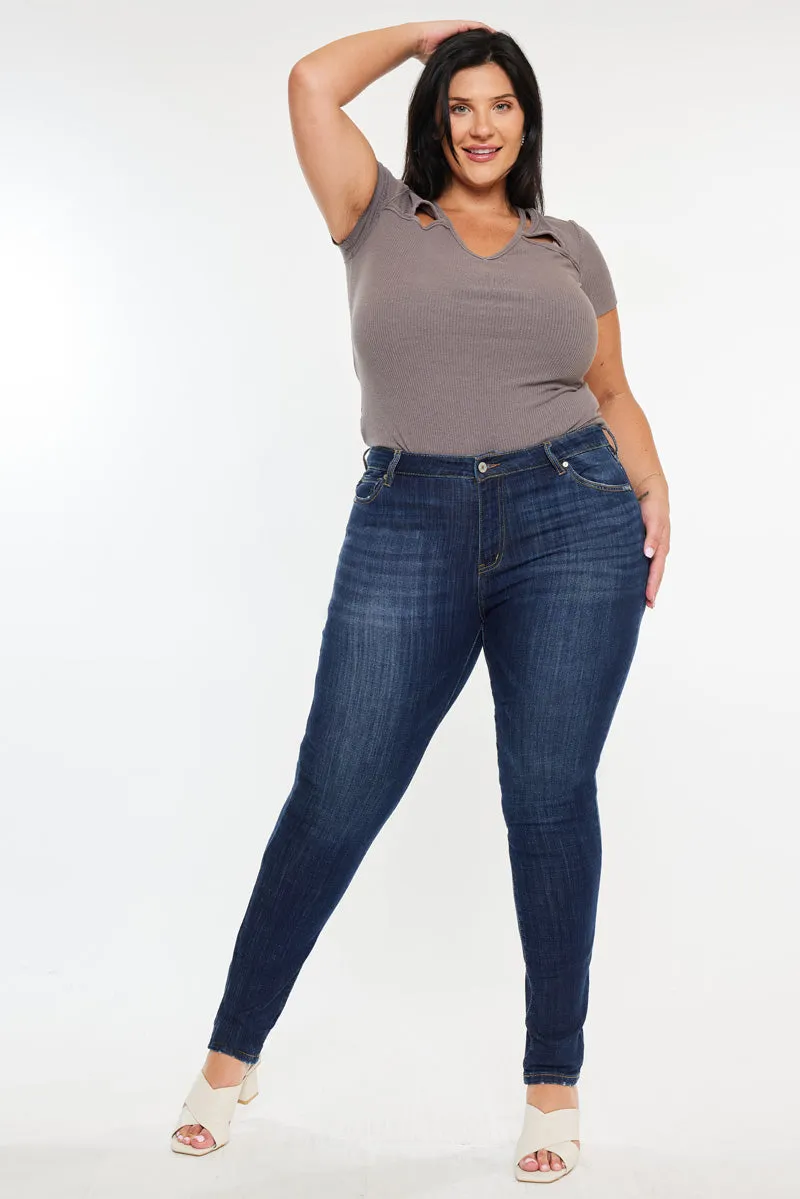 Elizabeth High Rise Super Skinny Jeans (Plus Size)