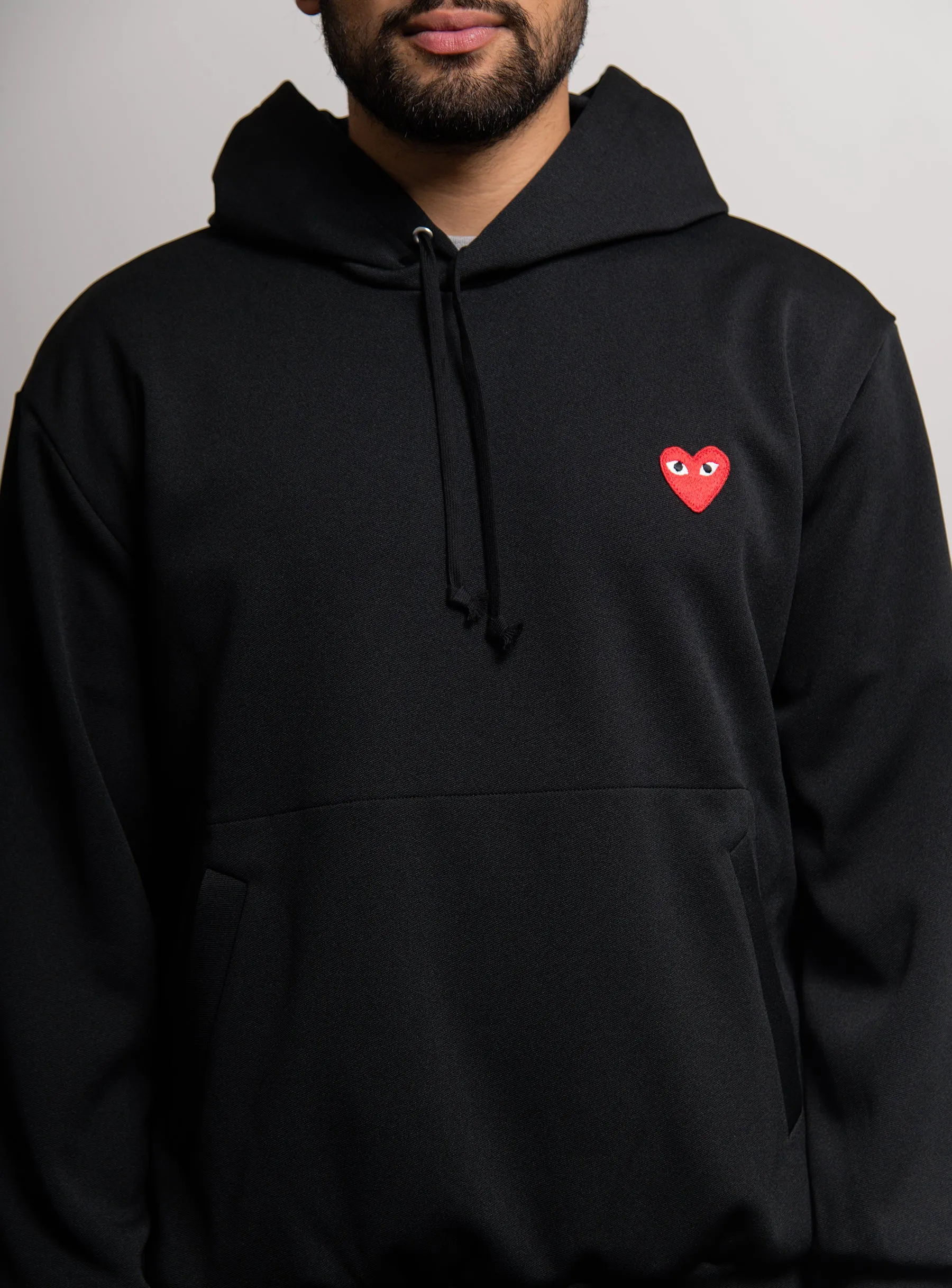 Emblem Pullover Hoodie Black/Red T174