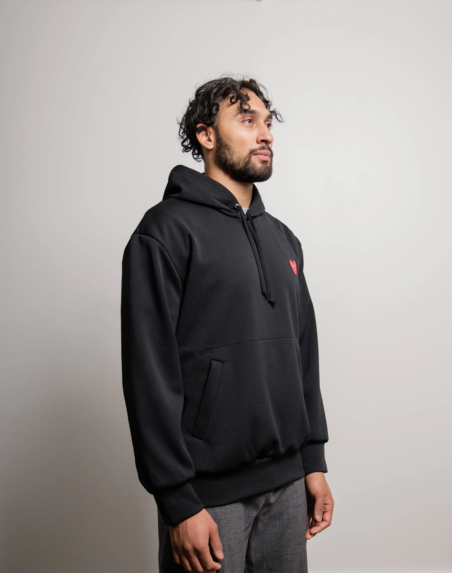 Emblem Pullover Hoodie Black/Red T174