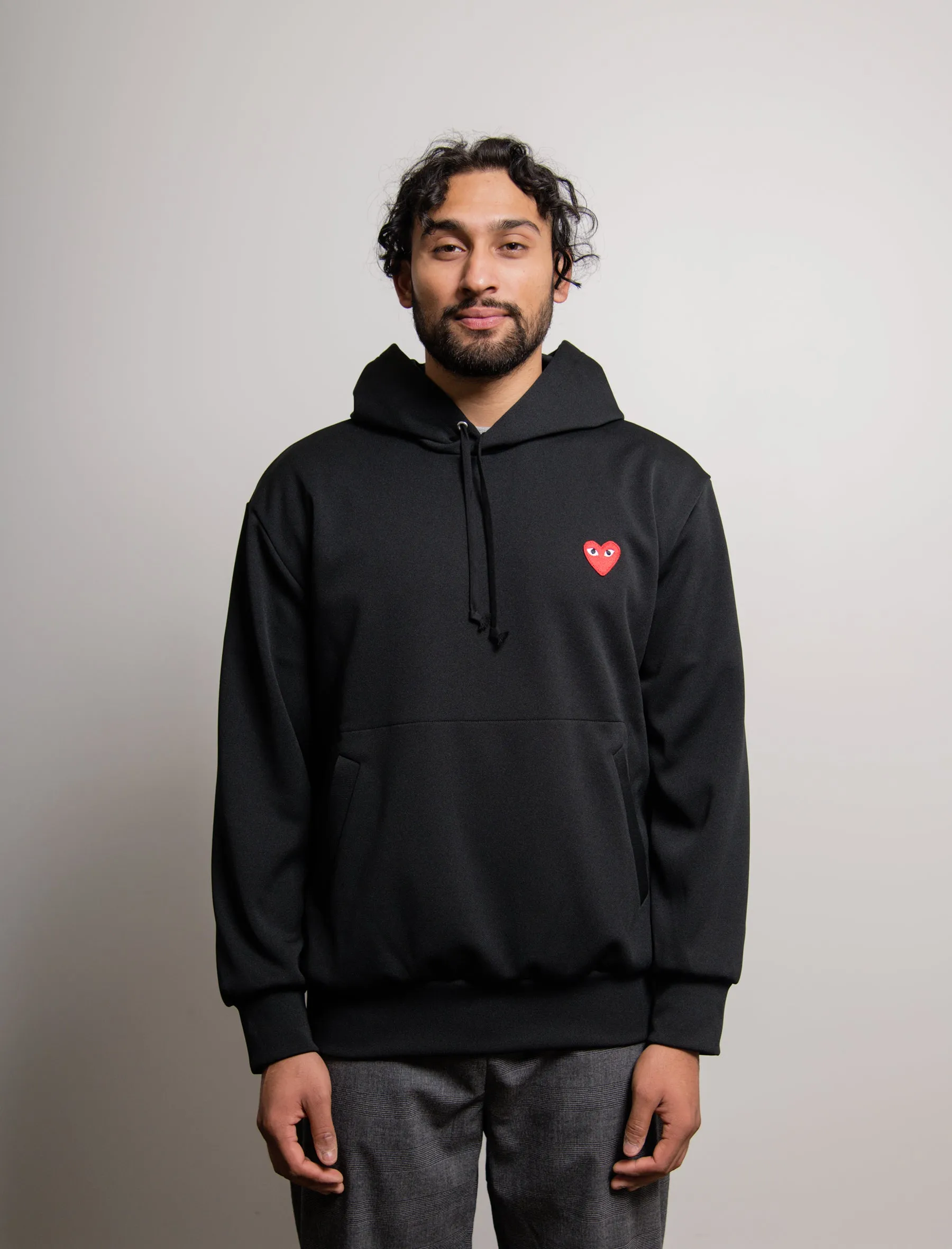 Emblem Pullover Hoodie Black/Red T174