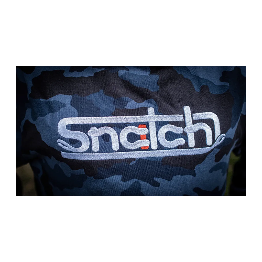 Embroidered Snatch Hoodie Petrol Camo