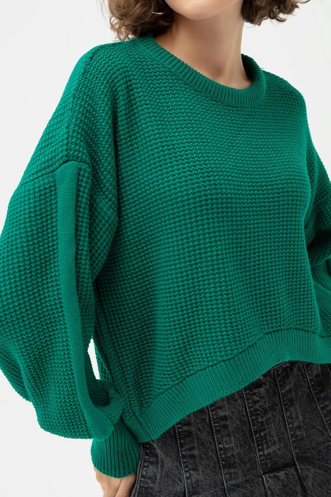 Female Bike Collar Knitwear Sweater