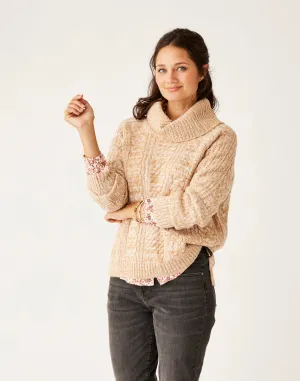 Field Sweater: Camel Heather