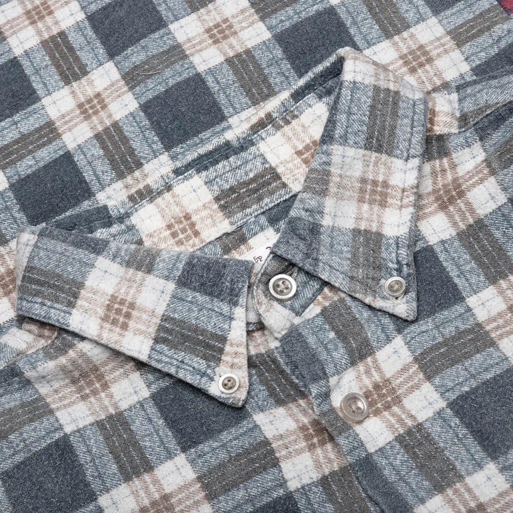 Flannel Shirt 7 Cuts Wide Reflection Shirt - Assorted