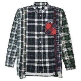 Flannel Shirt 7 Cuts Wide Shirt - Assorted