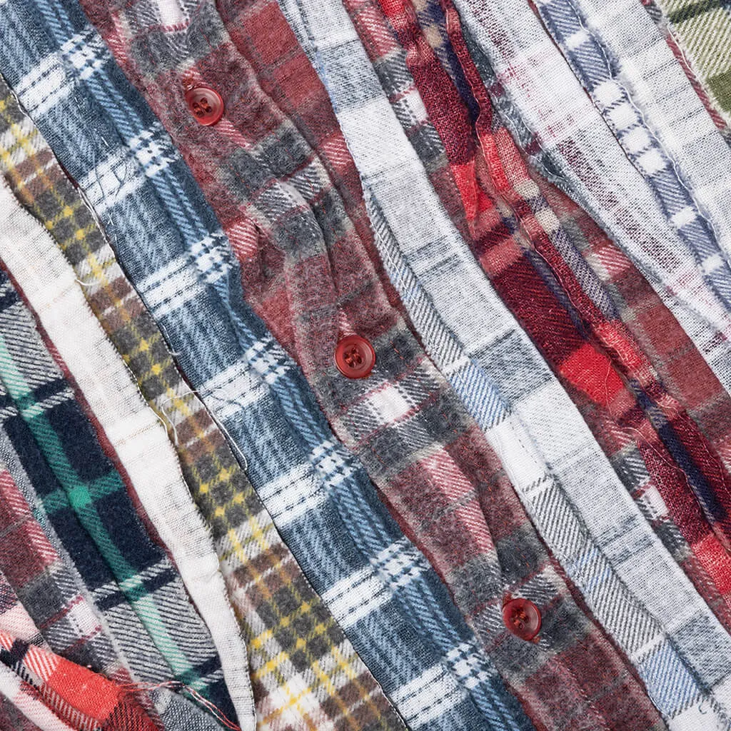 Flannel Shirt Ribbon Shirt - Assorted