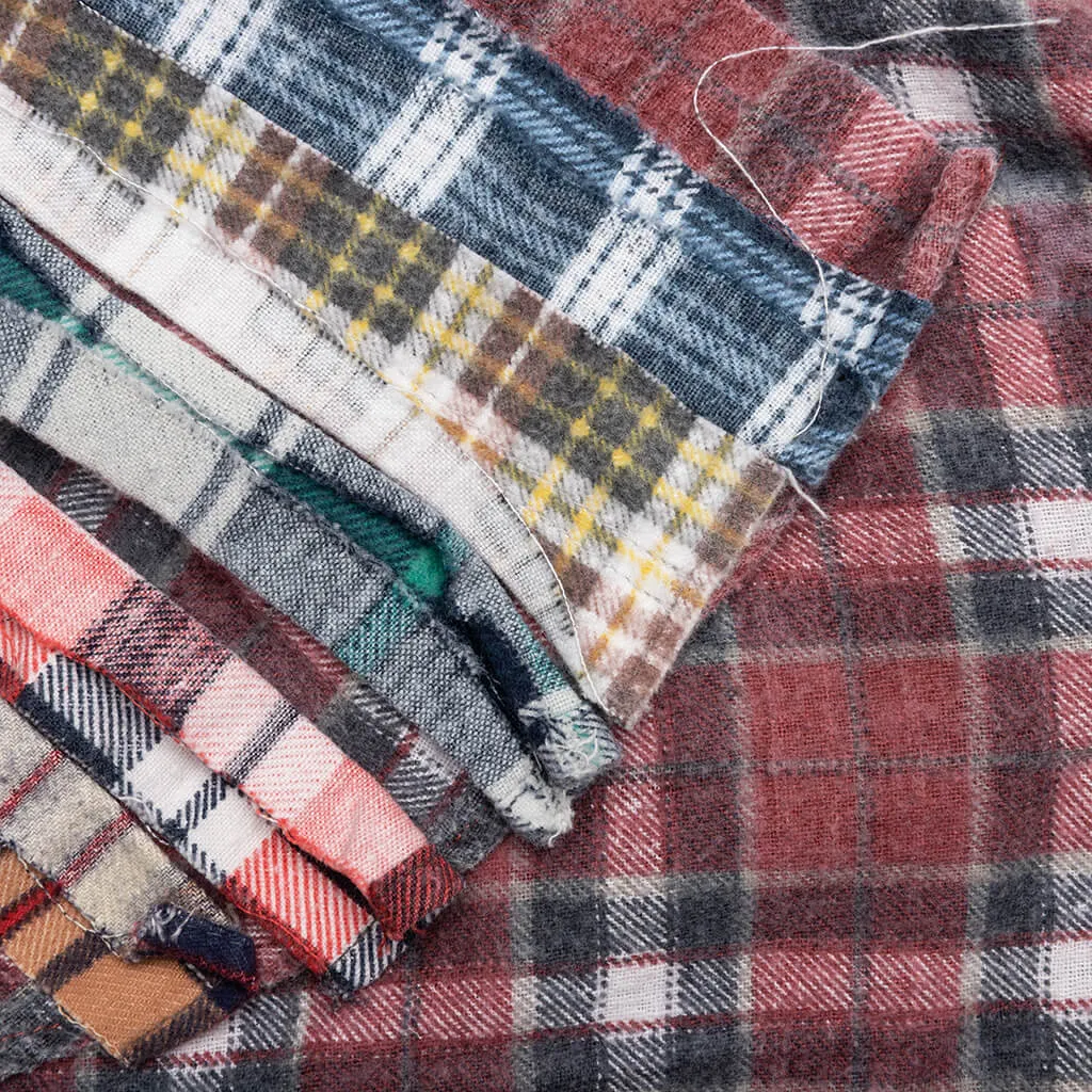 Flannel Shirt Ribbon Shirt - Assorted