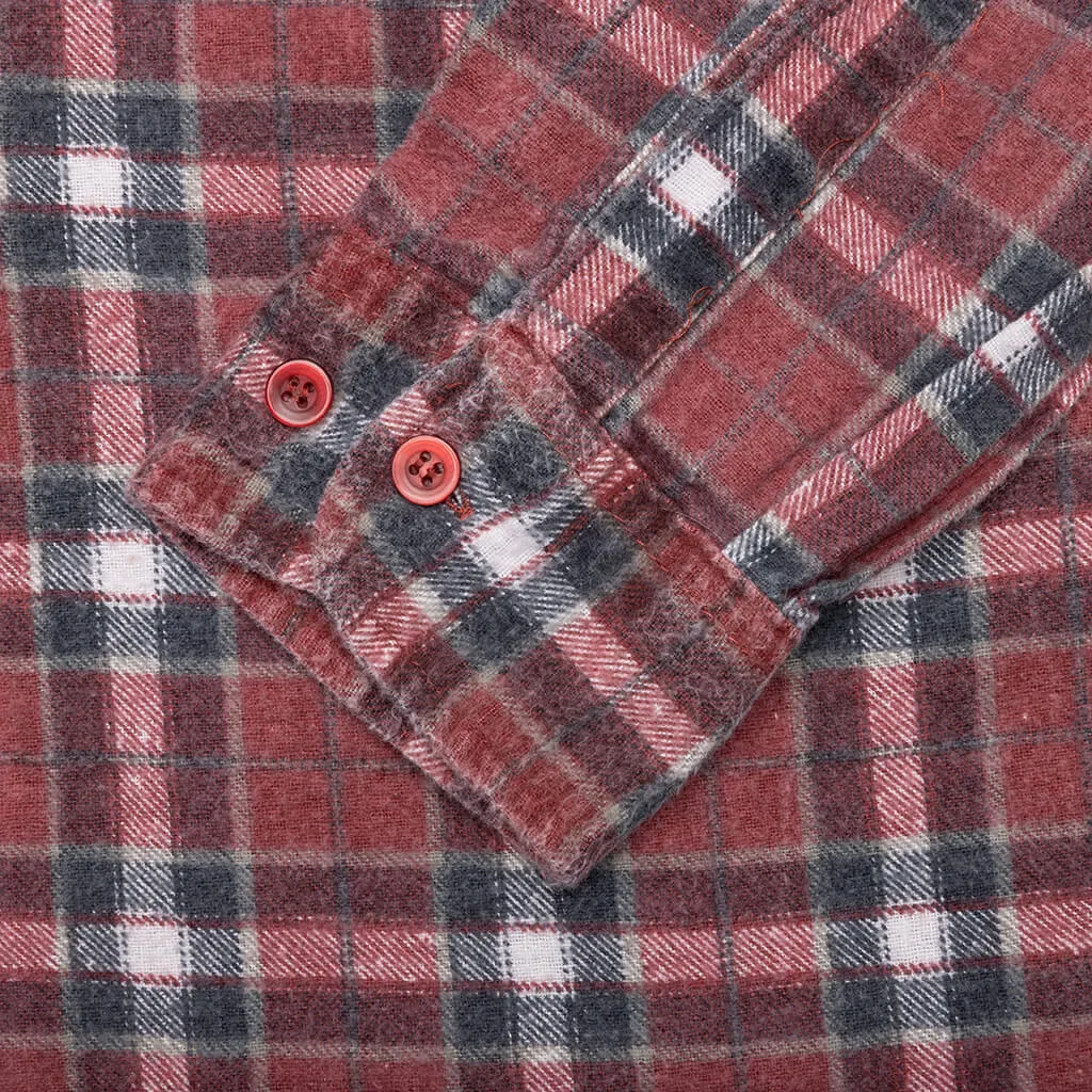 Flannel Shirt Ribbon Shirt - Assorted