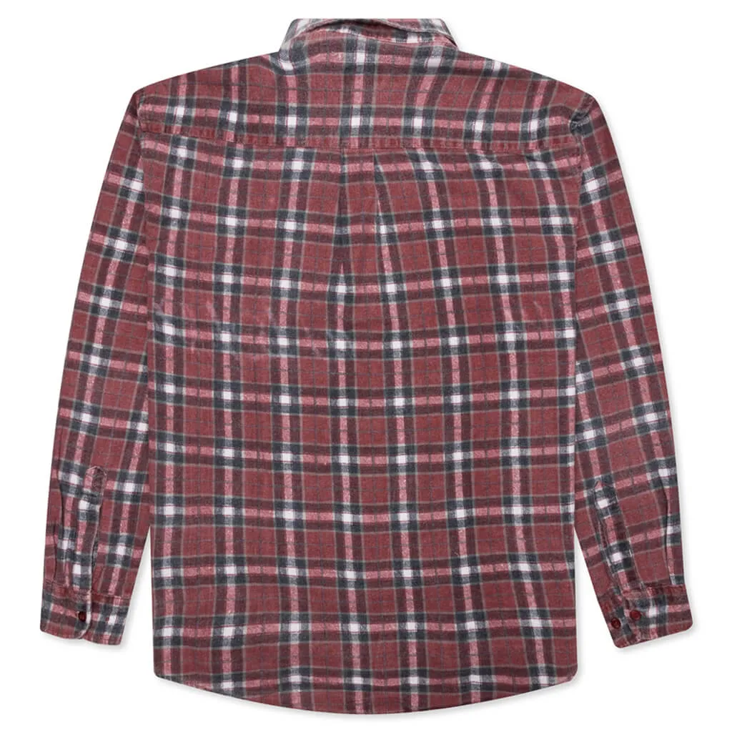 Flannel Shirt Ribbon Shirt - Assorted