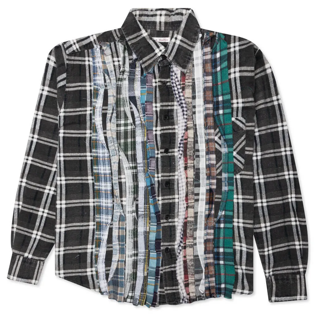 Flannel Shirt Ribbon Shirt - Assorted