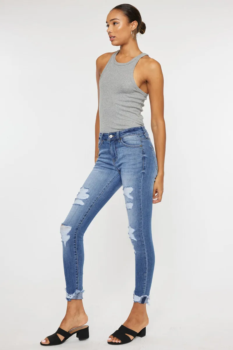 Florence Mid Rise Super Skinny Jeans