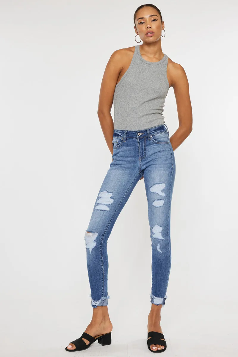 Florence Mid Rise Super Skinny Jeans